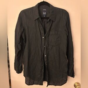 GAP Black Linen Shirt